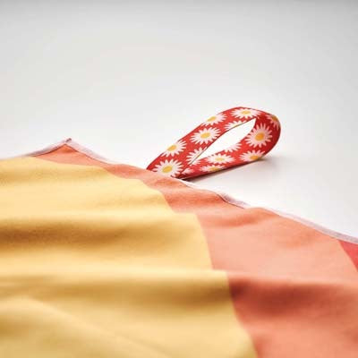 Serviette de plage colorée avec élastique | Sur mesure