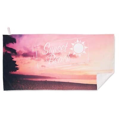 Serviette de plage colorée avec élastique | Sur mesure