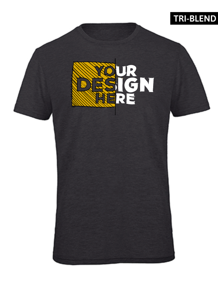 Licht Gewicht T Shirt| Tri-blend | Heren | B&C
